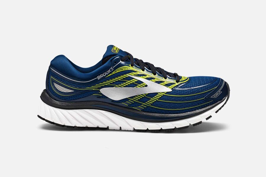 Brooks Glycerin 15 Mens Australia - Road Running Shoes - Navy/Blue/Black (873-YPVSZ)